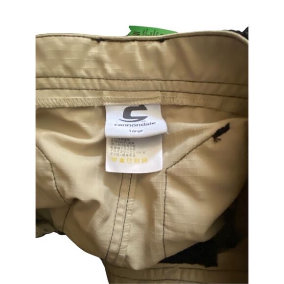 Cannondale Mens Beige Black Ripstop Cargo Mountain Biking Shorts Large - Picture 6 of 7